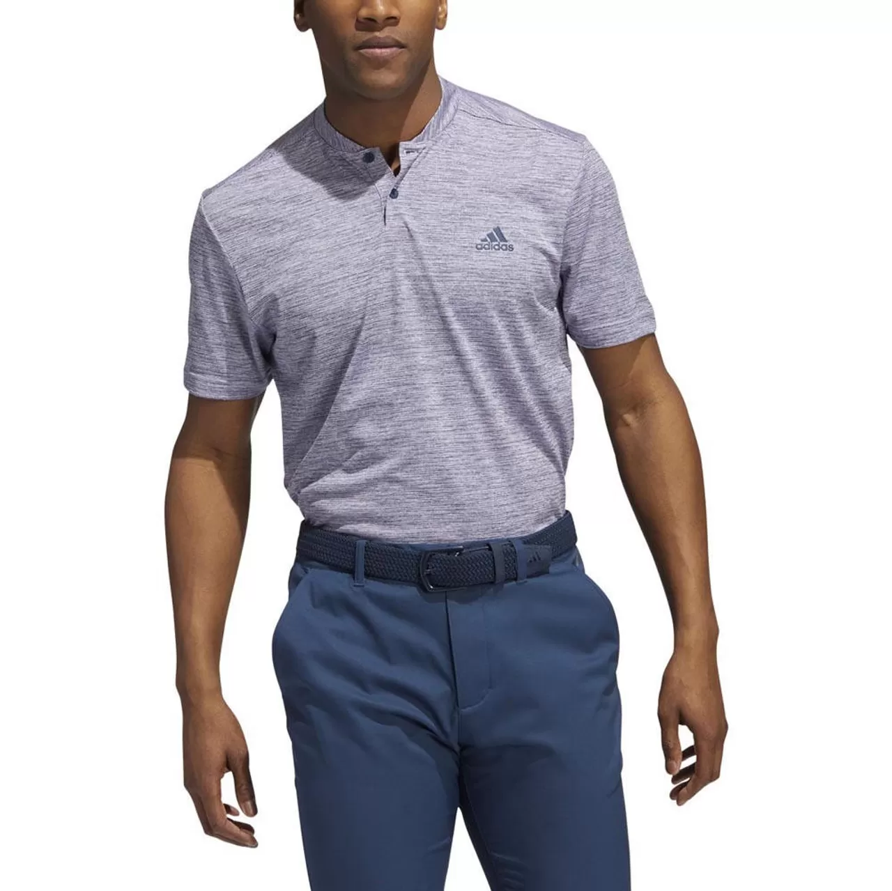 ADIDAS Texture Stripe Polo - Image 3