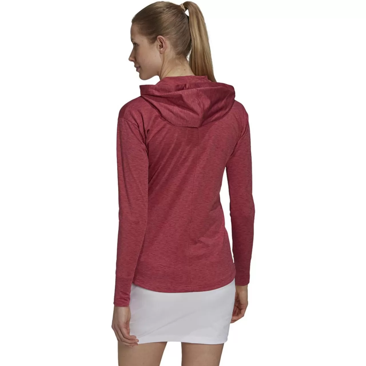 ADIDAS Women's Essentials Heathered Hoodie - Image 6