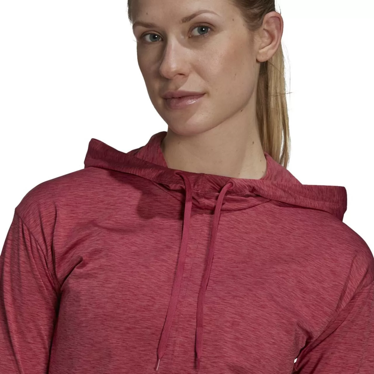 ADIDAS Women's Essentials Heathered Hoodie - Image 8