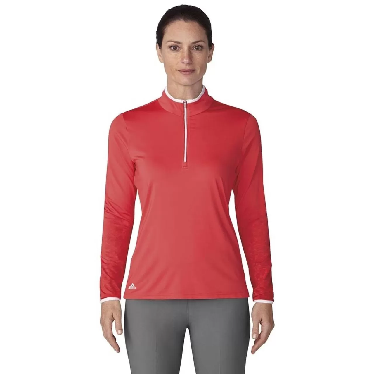 ADIDAS Women's Printed UPF 1/2 Zip Pullover - Image 2