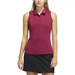 ADIDAS Women's Space-Dyed Sleeveless Polo