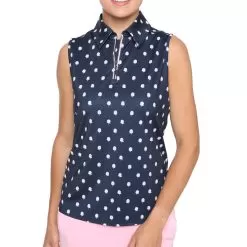 Women's Zip Keystone Sleeveless Polo