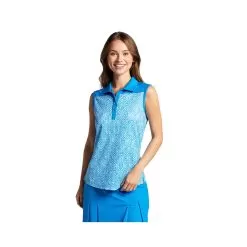 Women's Harriet Sublimated Sleeveless Polo With Snaps