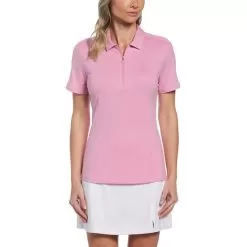 Callaway Women's Tonal Heather 1/4 Zip Polo