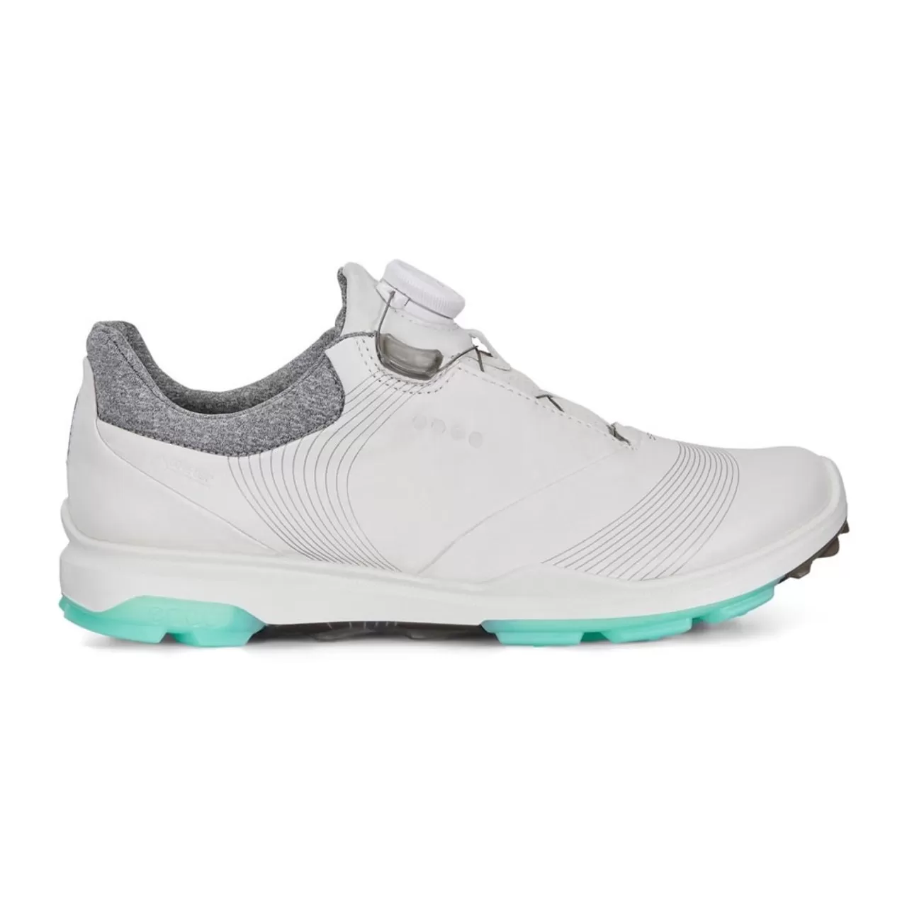 ECCO Women's Biom Hybrid 3 BOA Golf Shoes - White/Emerald