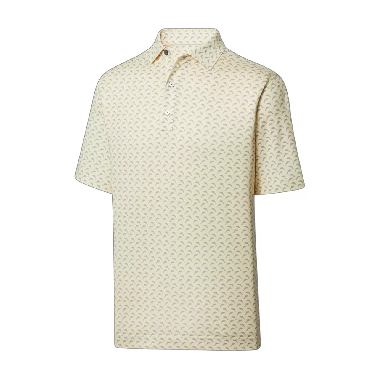 FootJoy Lisle Leaping Dolphins Print Self Collar Polo - Image 2