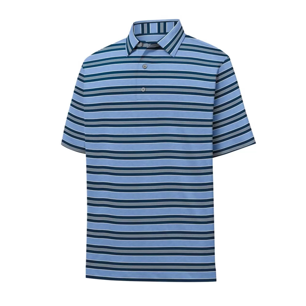 FootJoy Lisle Traditional Stripe Self Collar Polo - Image 2