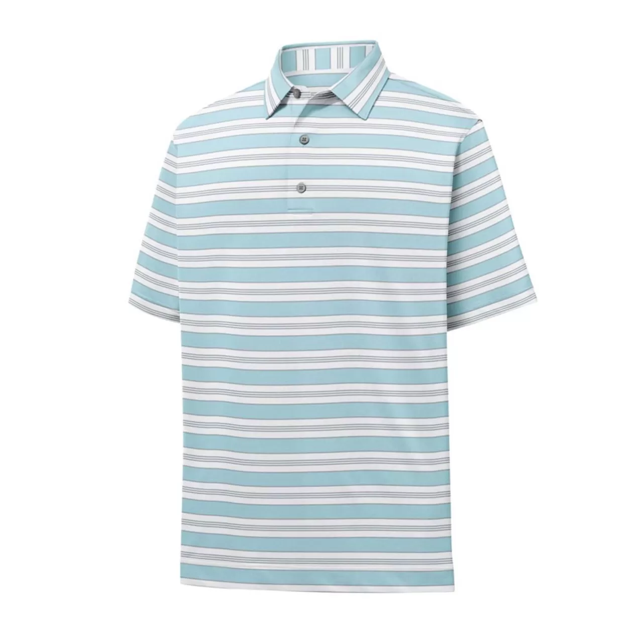FootJoy Lisle Traditional Stripe Self Collar Polo - Image 3