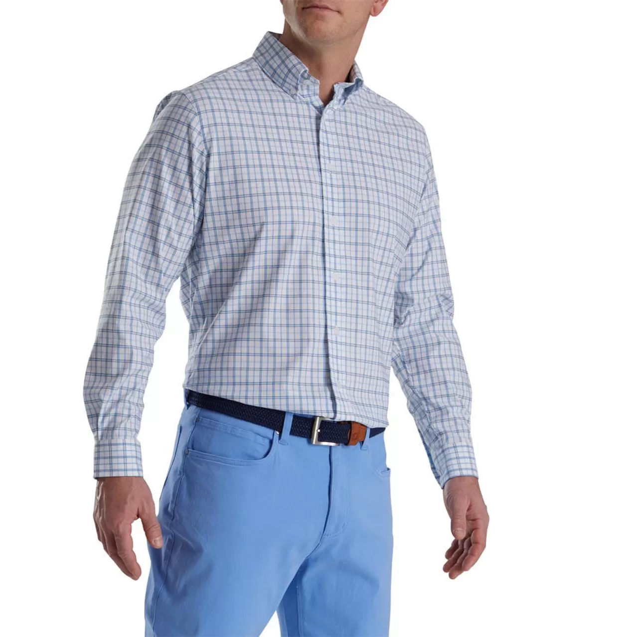 FootJoy Super Soft Woven Plaid Shirt - Image 5