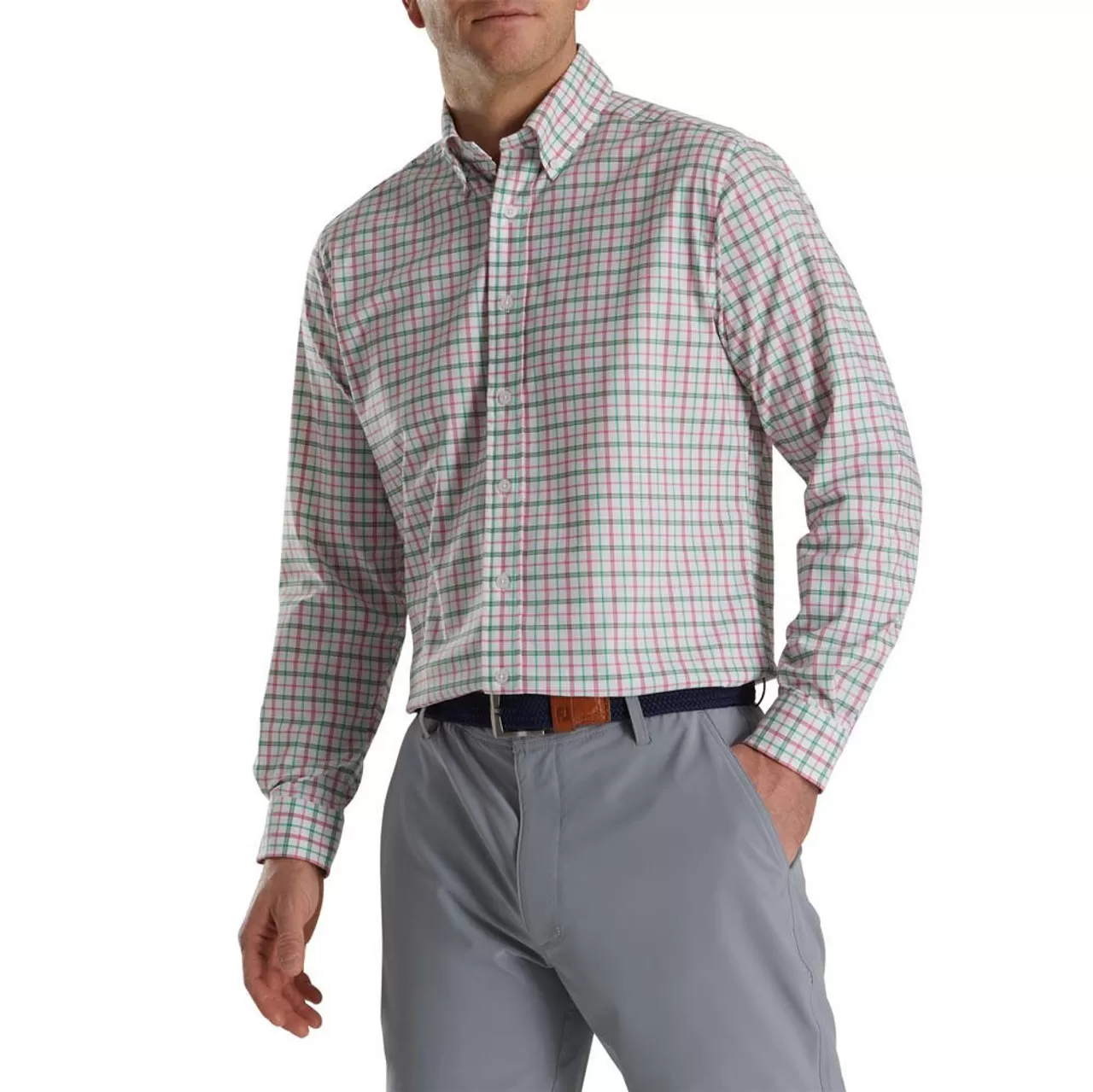 FootJoy Super Soft Woven Plaid Shirt - Image 9
