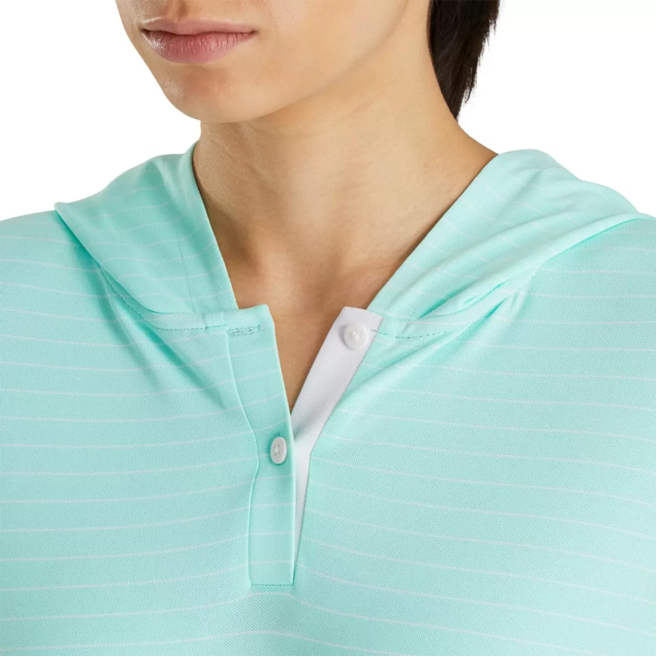 FootJoy Women's 3/4 Sleeve Pinstripe Hoodie - Image 12