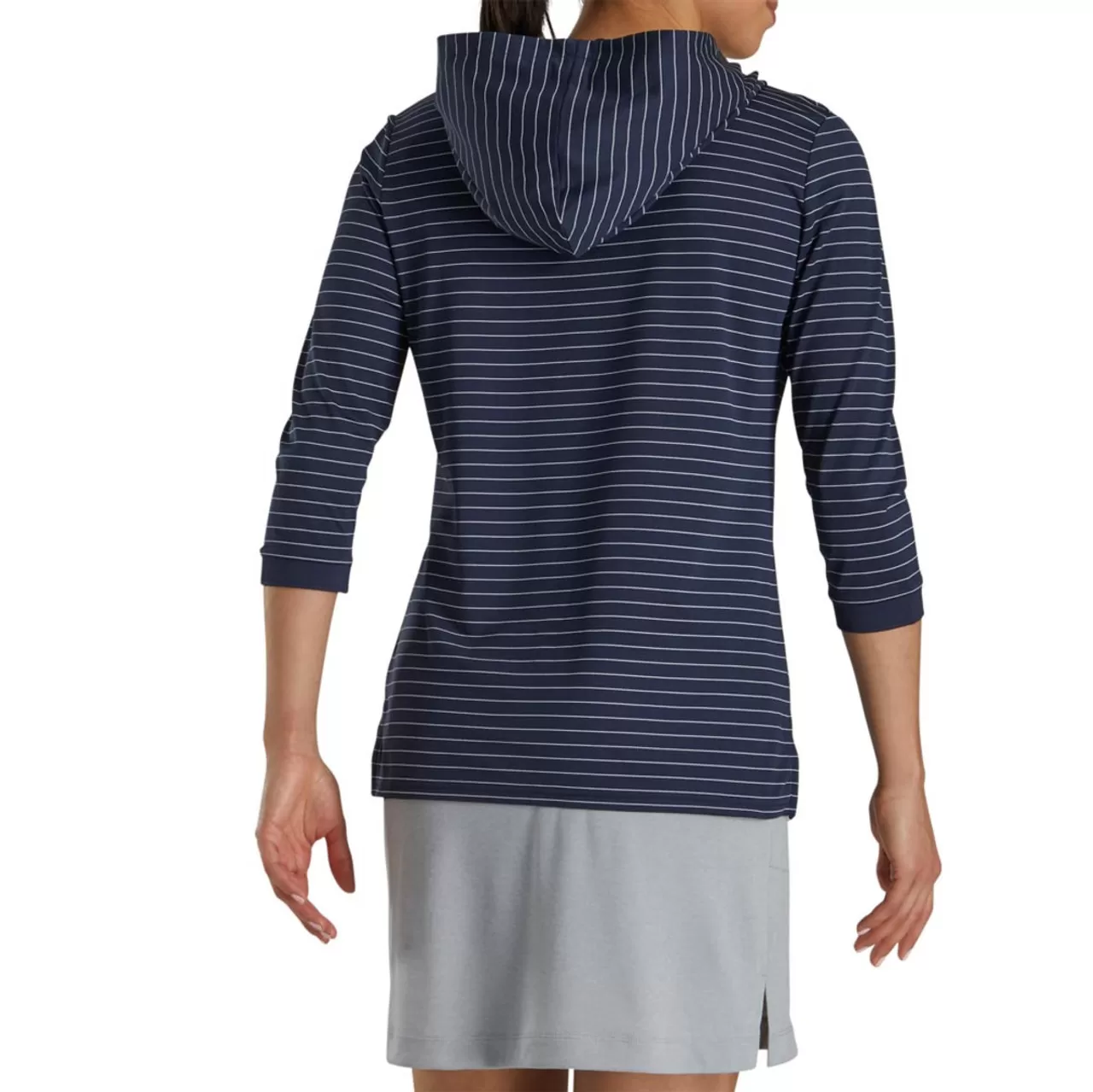FootJoy Women's 3/4 Sleeve Pinstripe Hoodie - Image 3