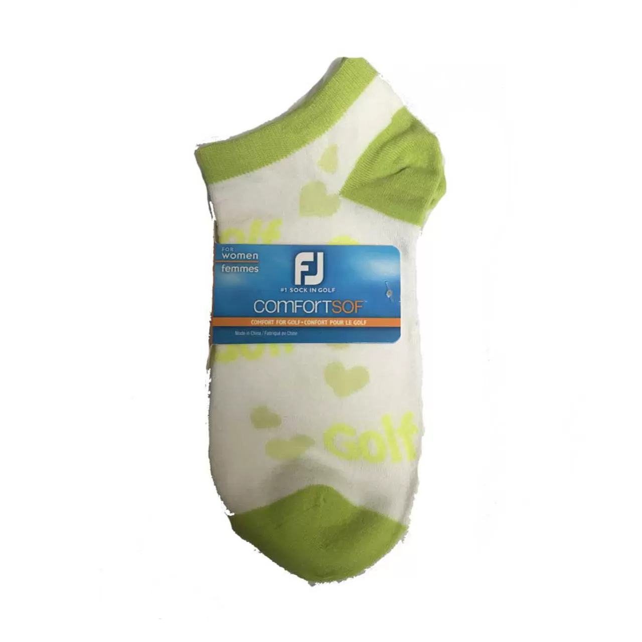 FootJoy Women's ComfortSof Low Cut Heart Print Fashion Sock - Image 2