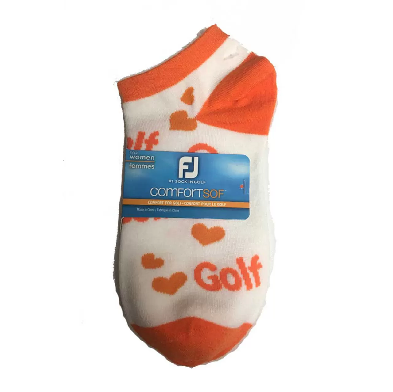 FootJoy Women's ComfortSof Low Cut Heart Print Fashion Sock - Image 3
