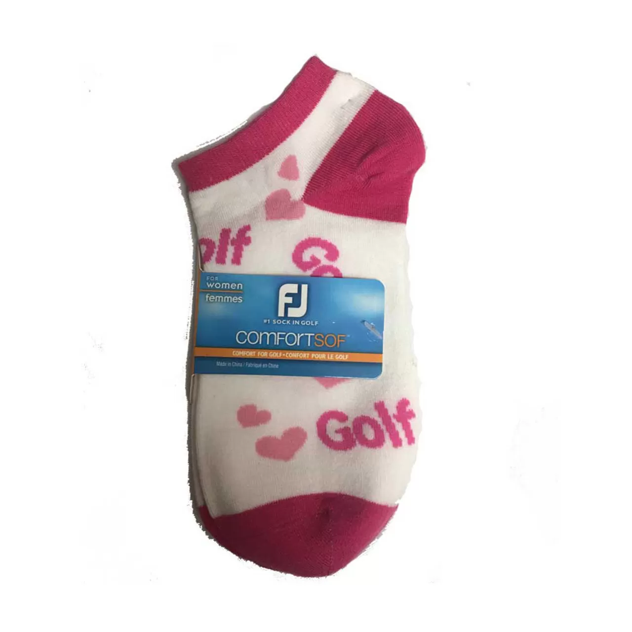 FootJoy Women's ComfortSof Low Cut Heart Print Fashion Sock - Image 4