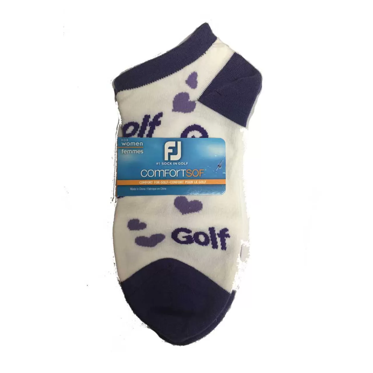 FootJoy Women's ComfortSof Low Cut Heart Print Fashion Sock - Image 5