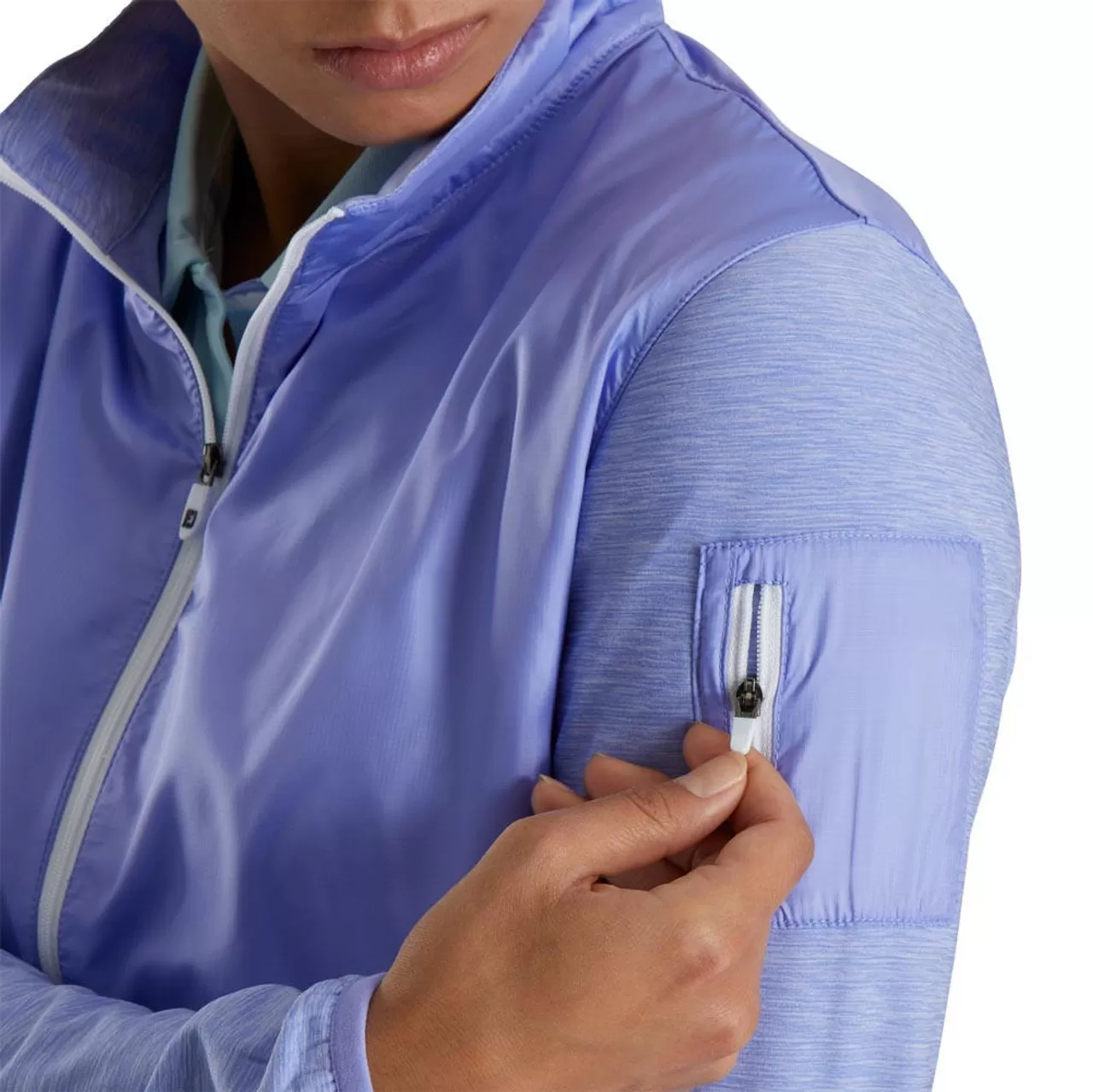 FootJoy Women's Full-Zip Space Dye Mid-Layer - Image 15