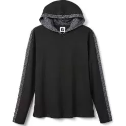 FootJoy Women's Lightweight Mesh Knit Spot Print Trim Hoodie