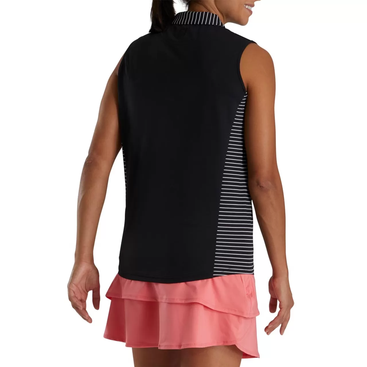 FootJoy Women's Open Placket Sleeveless Polo - Image 3
