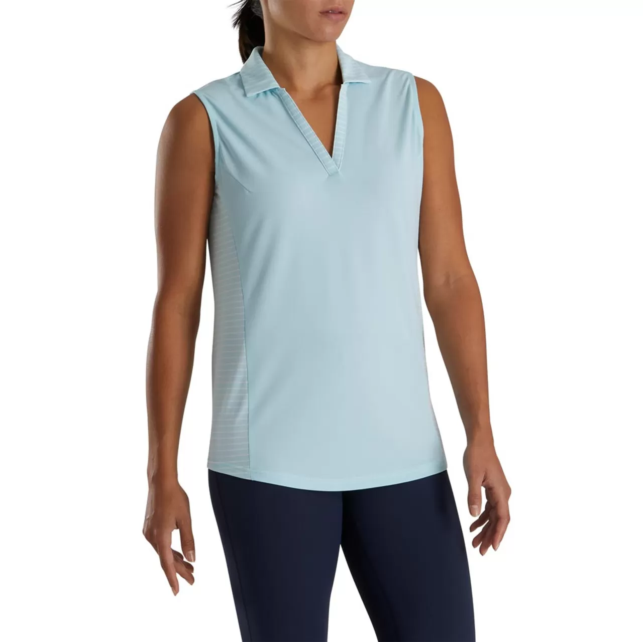 FootJoy Women's Open Placket Sleeveless Polo - Image 6