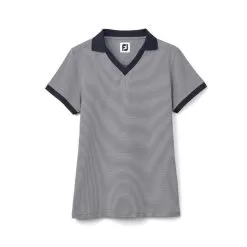 FootJoy Women's Stretch Lisle End On End Open Collar Polo