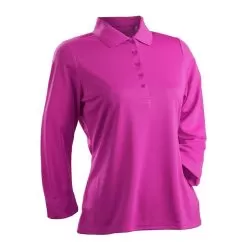 Luster 3/4 Sleeve Polo - Plus Size