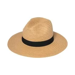 Women's Braided Fedora With Bow Band