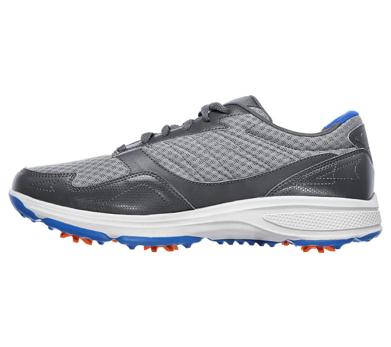 Skechers Men's Go Golf Torque - Sport Golf Shoes - Relaxed Fit - Charcoal/Blue - Image 2